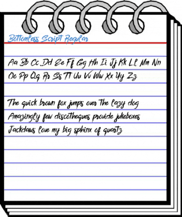 Bottomless Script Regular Font
