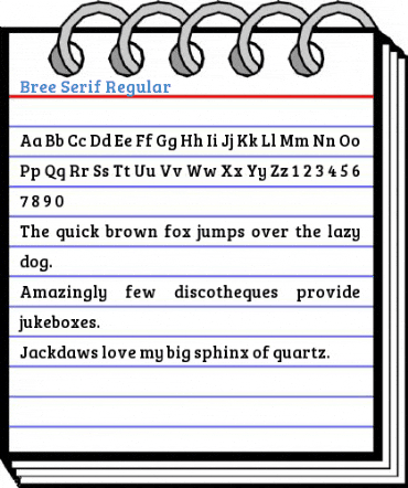 Bree Serif Regular Font