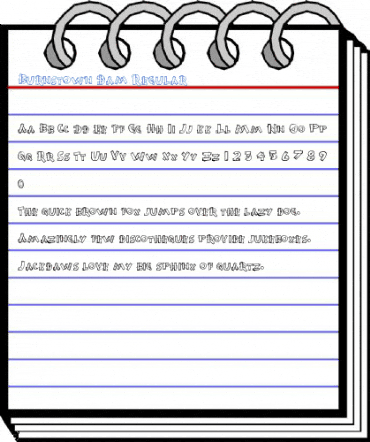 Burnstown Dam Regular Font
