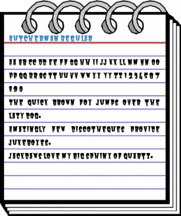 Butcherman Regular Font