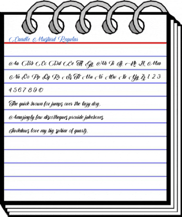 Candle Mustard Regular Font