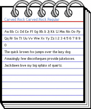 Carved Rock Carved Rock Regular Font