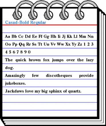 Casad-Bold Regular Font