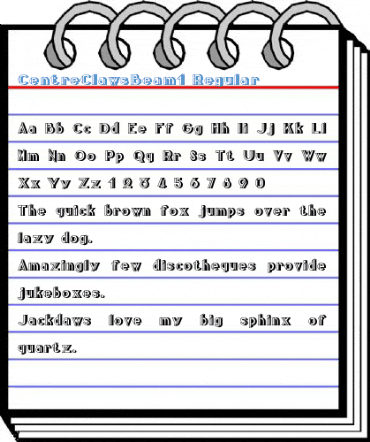 CentreClawsBeam1 Regular Font