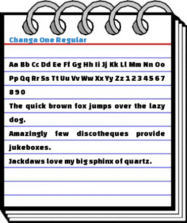 Changa One Regular Font