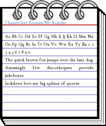 Chanticleer Roman NF Regular Font