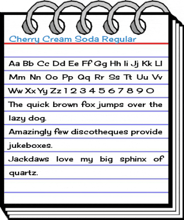 Cherry Cream Soda Regular Font