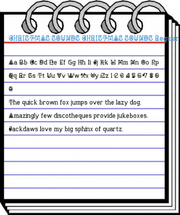 CHRISTMAS SOUNDS CHRISTMAS SOUNDS Regular Font