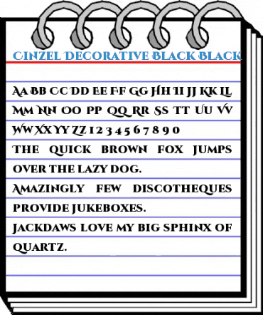 Cinzel Decorative Black Black Font