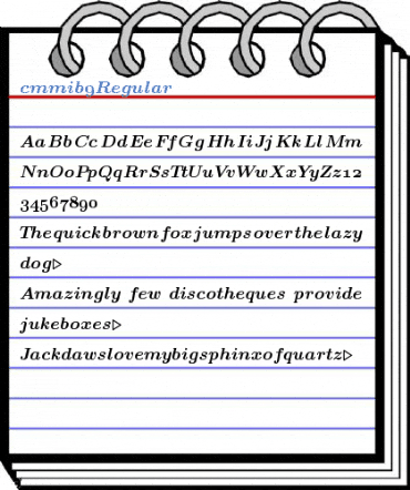 cmmib9 Regular Font