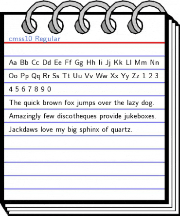cmss10 Regular Font