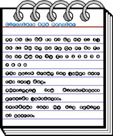 Circulate BRK Regular Font