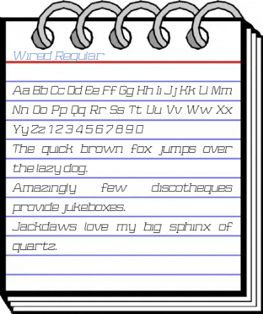Wired Regular Font