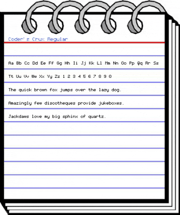 Coder's Crux Regular Font