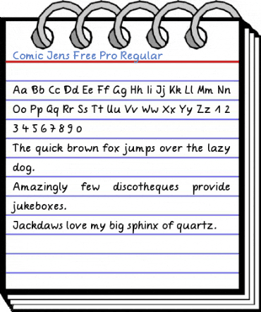 Comic Jens Free Pro Regular Font