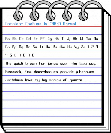 Compliant Confuse 1s (BRK) Normal Font