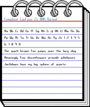 Compliant Confuse 2s BRK Normal Font
