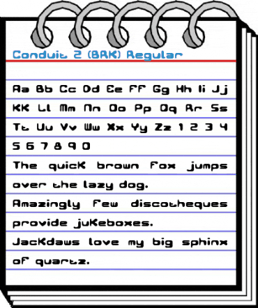 Conduit 2 (BRK) Regular Font