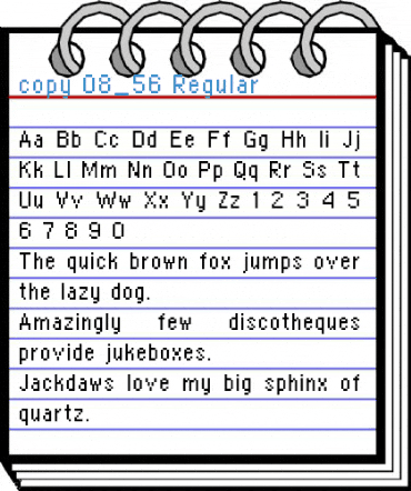 copy 08_56 Regular Font
