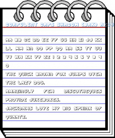 Corpulent Caps Shadow (BRK) Regular Font