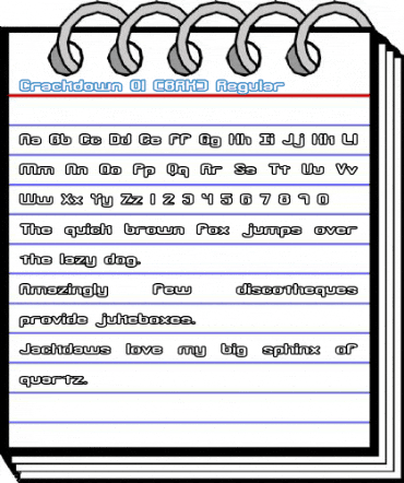Crackdown O1 (BRK) Regular Font