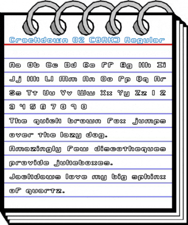 Crackdown O2 (BRK) Regular Font