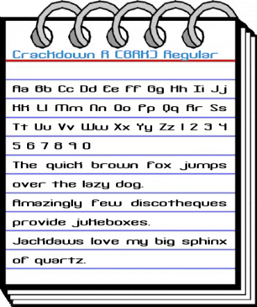 Crackdown R (BRK) Regular Font