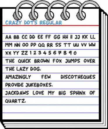 Crazy Dots Regular Font