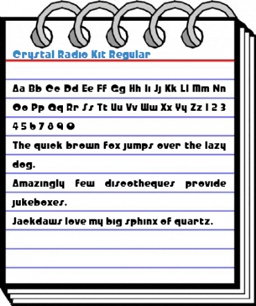 Crystal Radio Kit Regular Font