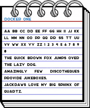 DOCKER ONE Font