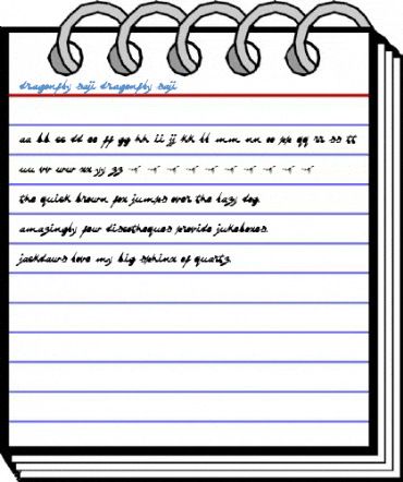DRAGONFLY saji DRAGONFLY saji Font