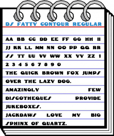 DS Fatty Contour Regular Font