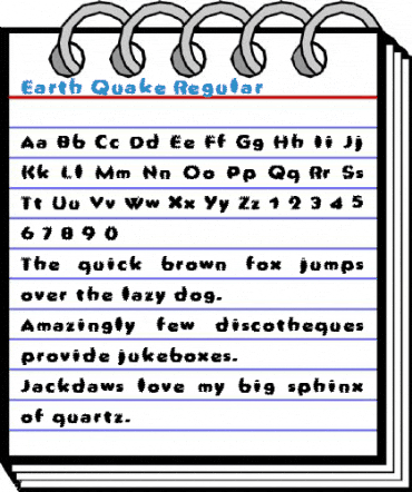 Earth Quake Regular Font