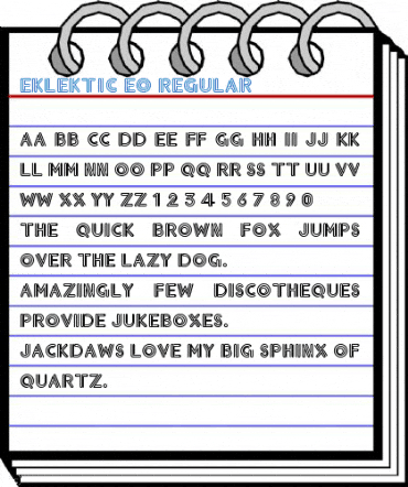 Eklektic Eo Regular Font