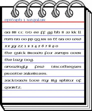 Epitaph 1 Regular Font