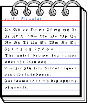 eufb5 Regular Font