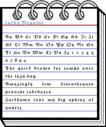 eufb6 Regular Font