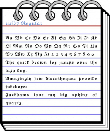 eufb7 Regular Font