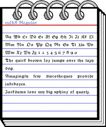 eufb8 Regular Font