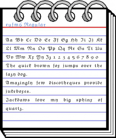 eufm6 Regular Font
