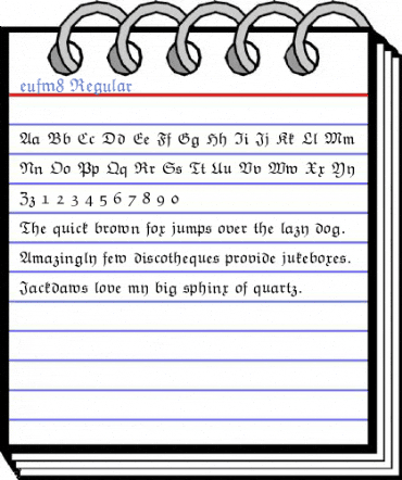 eufm8 Regular Font