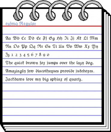 eufm9 Regular Font