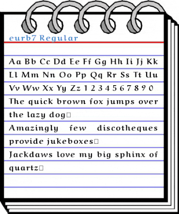 eurb7 Regular Font