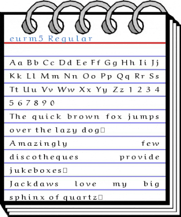 eurm5 Regular Font