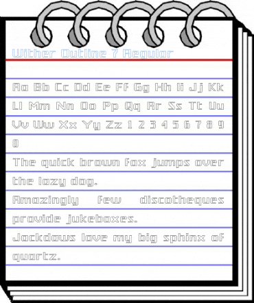Wither Outline 7 Regular Font