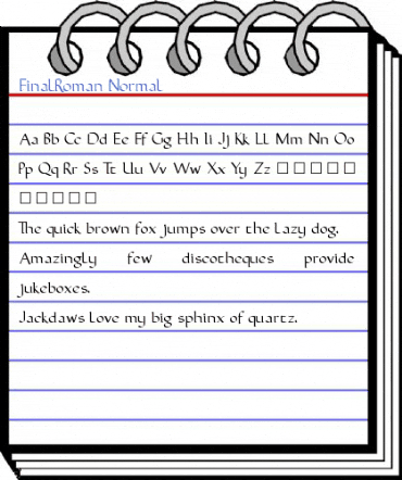 FinalRoman Normal Font