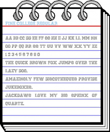 Fine College Regular Font