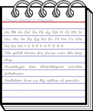 Finger Paint 2 Regular Font