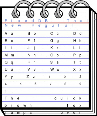 FixedDB ThaiText New Regular Font