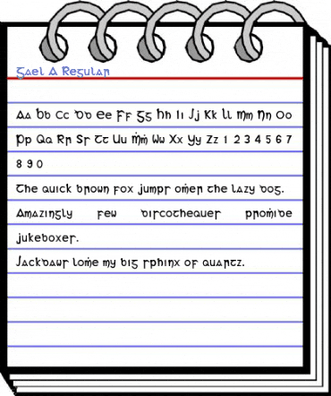 Gael A Regular Font
